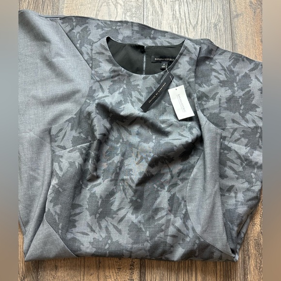 Banana Republic Charcoal Camouflage Dress - Picture 8 of 9